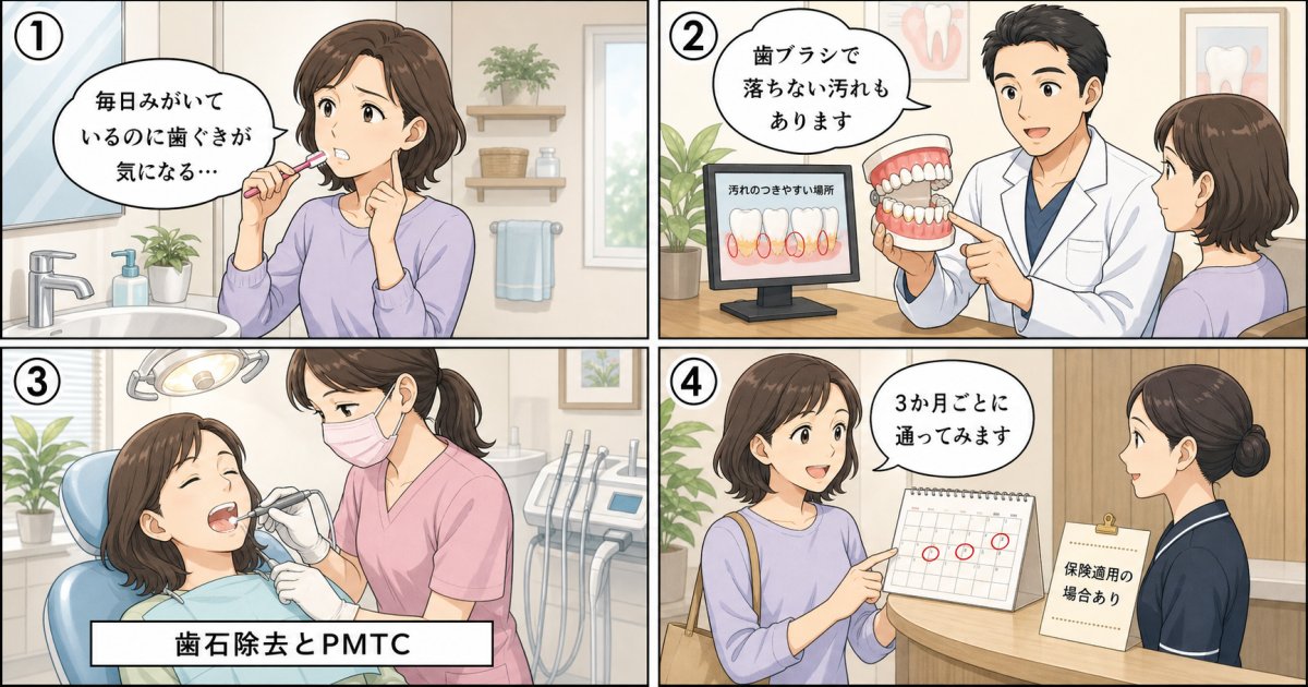 歯みがきで落ちない汚れに!歯周病予防のプロケアが必要な理由と費用