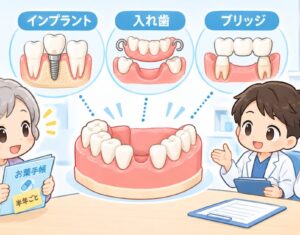骨粗しょう症の薬を使用中、インプラントは可能？入れ歯も検討