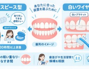 ワイヤー矯正と透明装置のどっちが向いているか歯並びや生活から探る